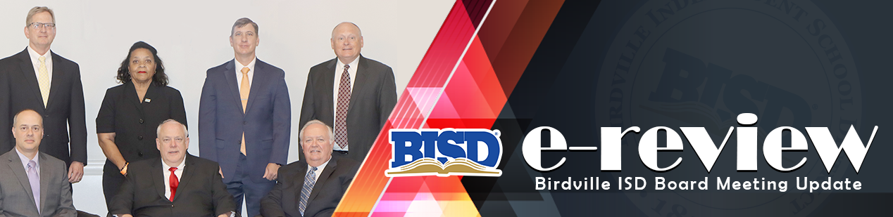 e-review Birdville Independent School District Board Meeting Update Header