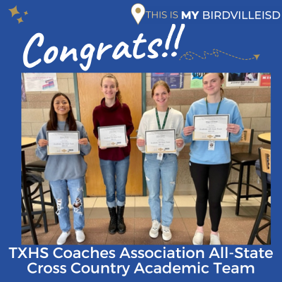  Texas High School Coaches Association All-State Cross Country Academic Team