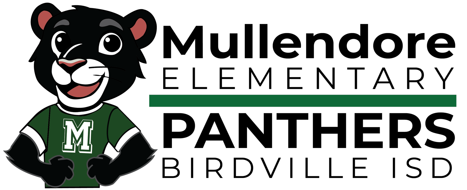 Mullendore Elementary Panther Birdville ISD Logo