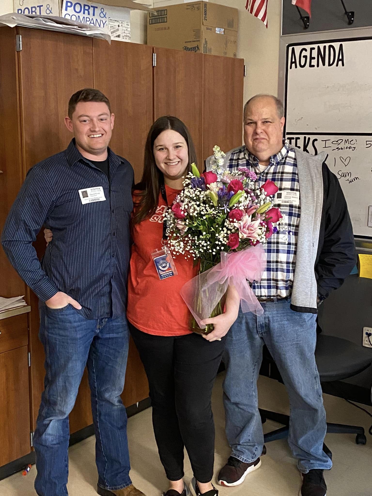  Image of Teacher of the year, Ms. Knott with her family