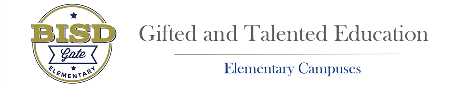 Gifted and Talented Education | Elementary Campuses 