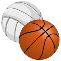  basketball and volleyball
