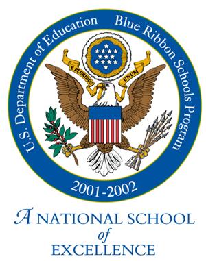National Blue Ribbon logo 2001-02 