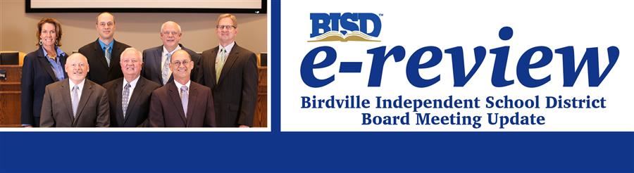 e-review Birdville Independent School District Board Meeting Update Header