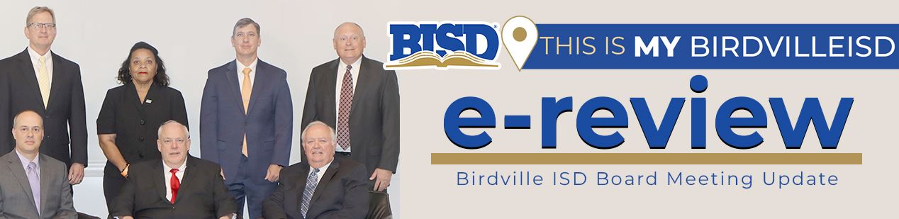 e-review Birdville Independent School District Board Meeting Update Header