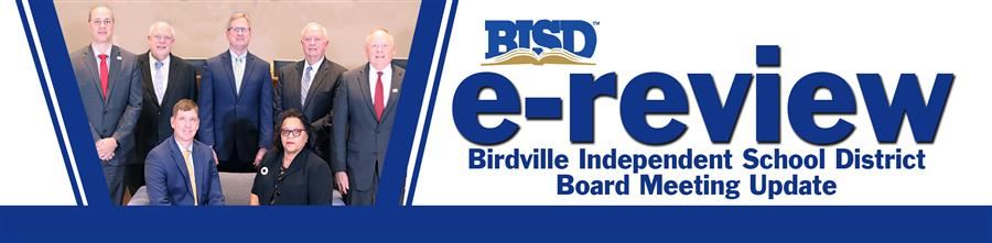e-review Birdville Independent School District Board Meeting Update Header e-review Birdville Independent School District Board Meeting Update Header