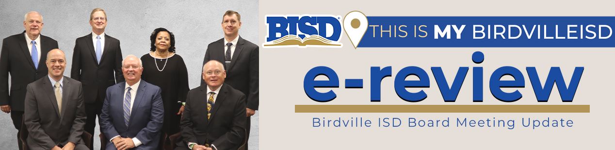 e-review Birdville Independent School District Board Meeting Update Header e-review Birdville Independent School District Board Meeting Update Header