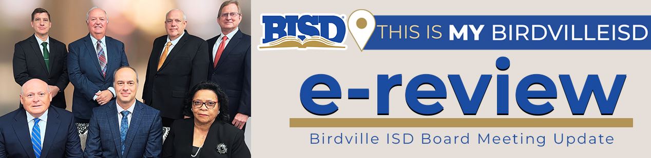 e-review Birdville Independent School District Board Meeting Update Header e-review Birdville Independent School District Board Meeting Update Header