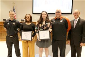 Aaliyahrai Steward, Haltom High School senior, was recognized for winning the 6A girls wrestling 