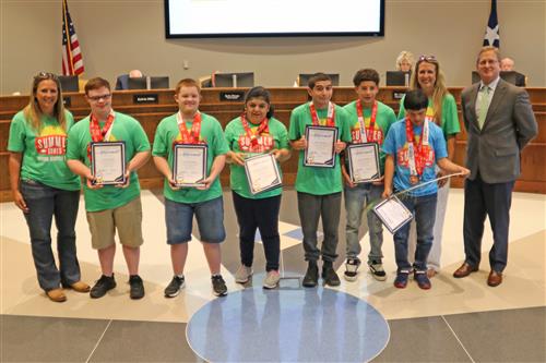 Special Olympics students