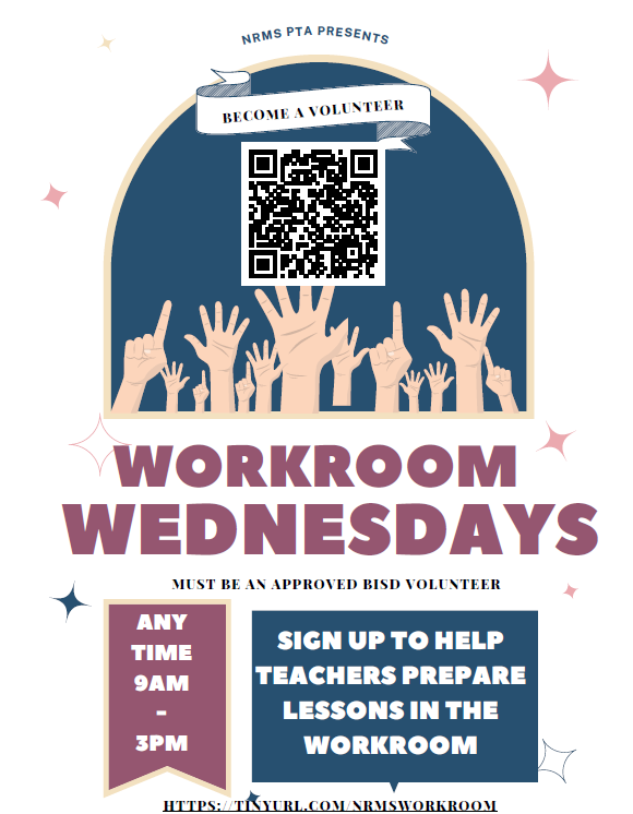  Workroom Wednesday Flyer sign up