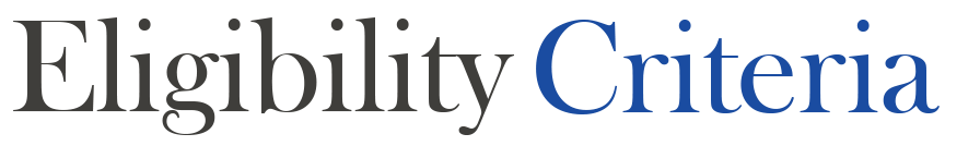 Eligibility Criteria 