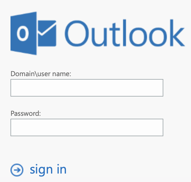 outlook screen view 