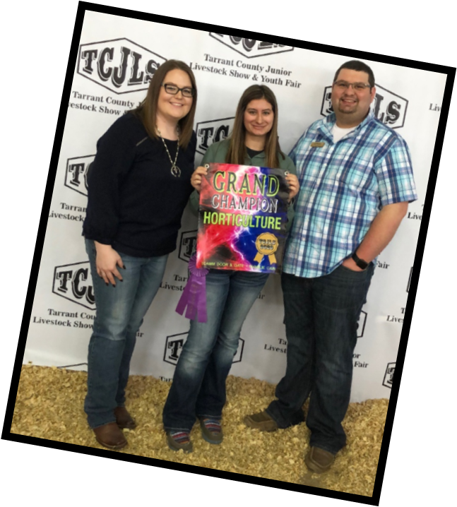 BCTAL FFA Horticulture Students Wins at Tarrant Junior Livestock Show 