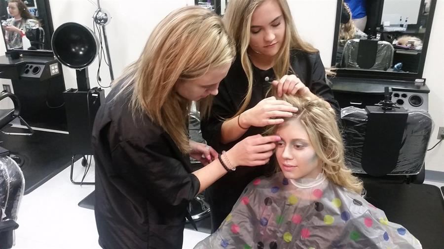 Cosmetology Students 