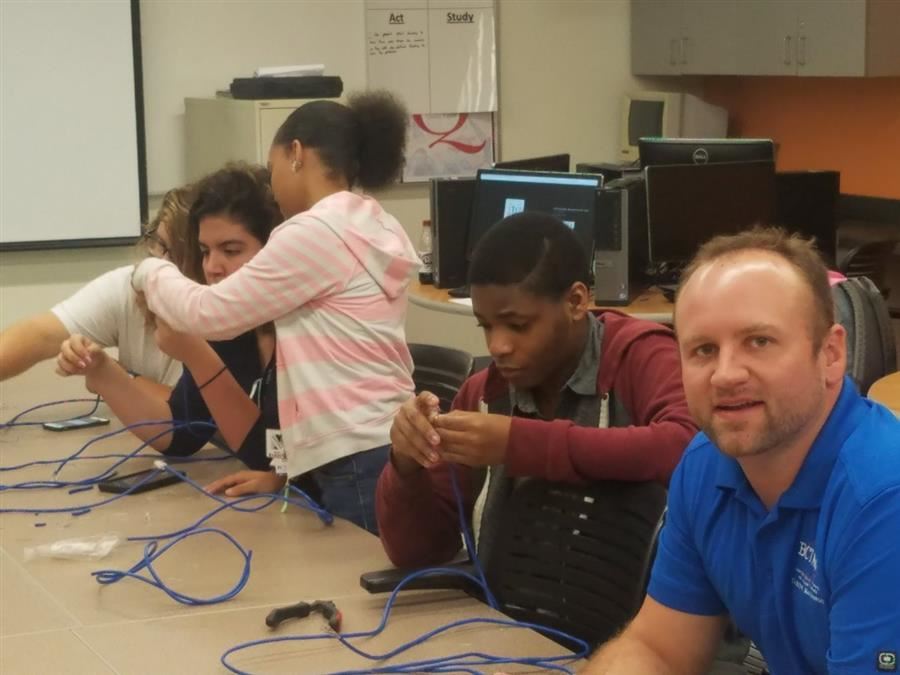 Computer Maintenance Students 