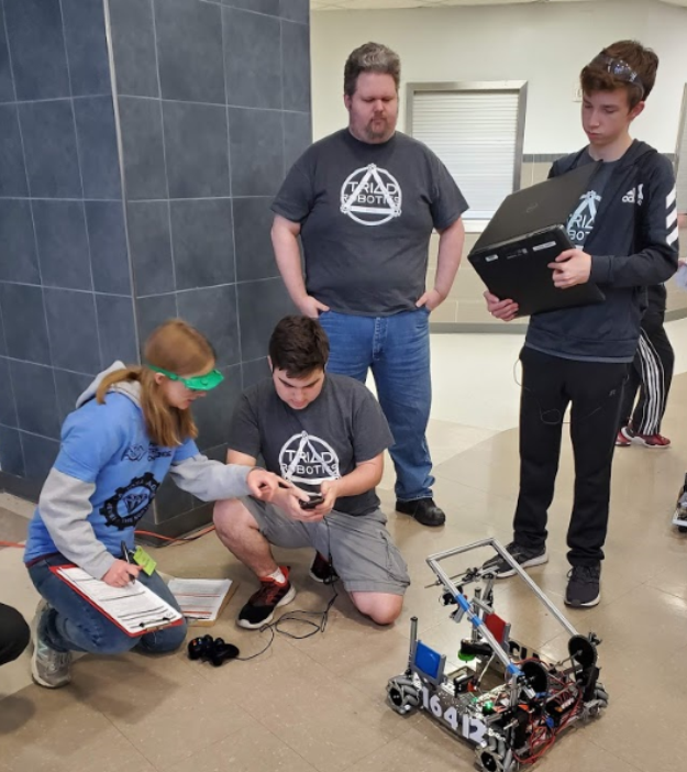 Haltom Robotics Students competing  