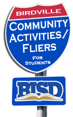 Birdville ISD Community flier logo 
